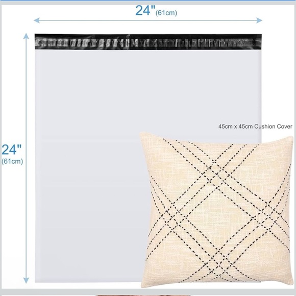 Other - White 24 x 24” Pollymailers will cover large posh box 10ct